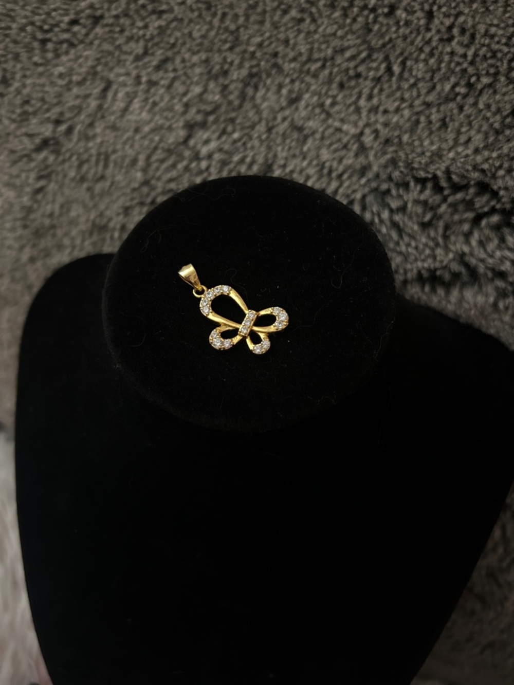 Vintage 925 Sterling Silver Gold Butterfly Pendant